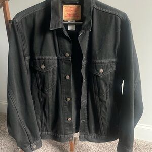 Levi's Men's Faded Black Denim Jacket
